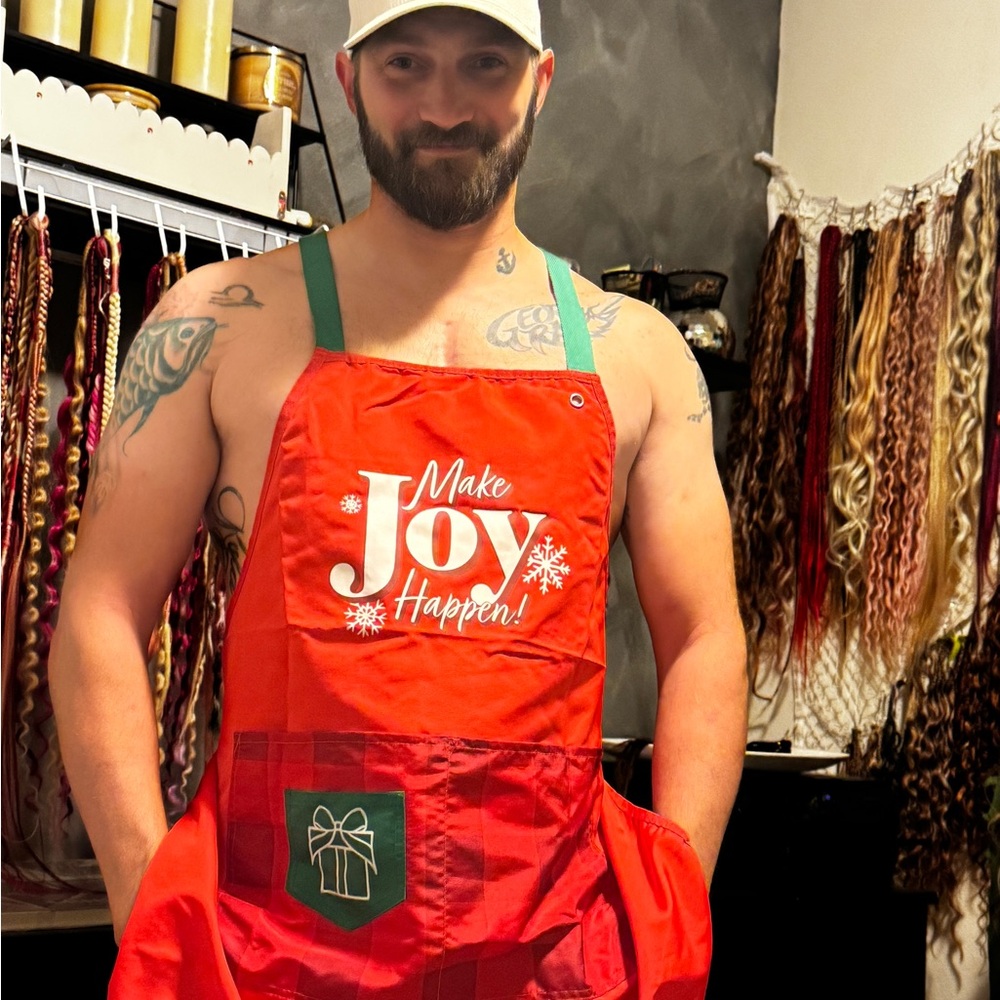 Bath & Body Works Red Holiday Apron